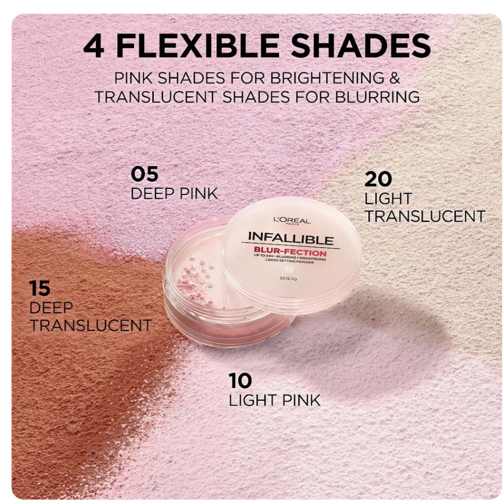 L'Oreal Infallible Blur-Fection Setting Powder : Translucent Light - Picture 8 of 9
